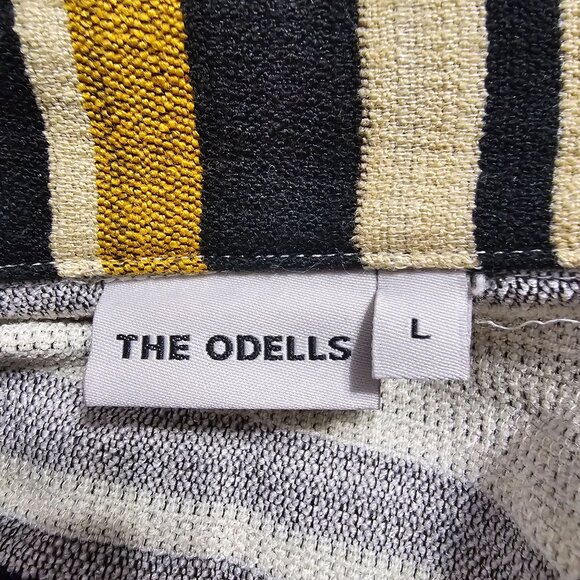 The Odells Striped Open-Front Cardigan Duster Coat Sz L Southwestern Boho Scandi - Picture 5 of 10